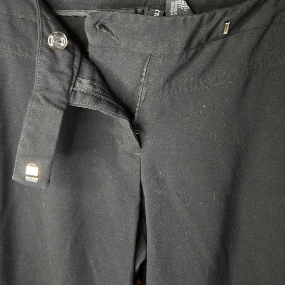 MixIt Stretch Black Straight Leg Flat Front Dress Pants Womens Petite 8P - Picture 5 of 16